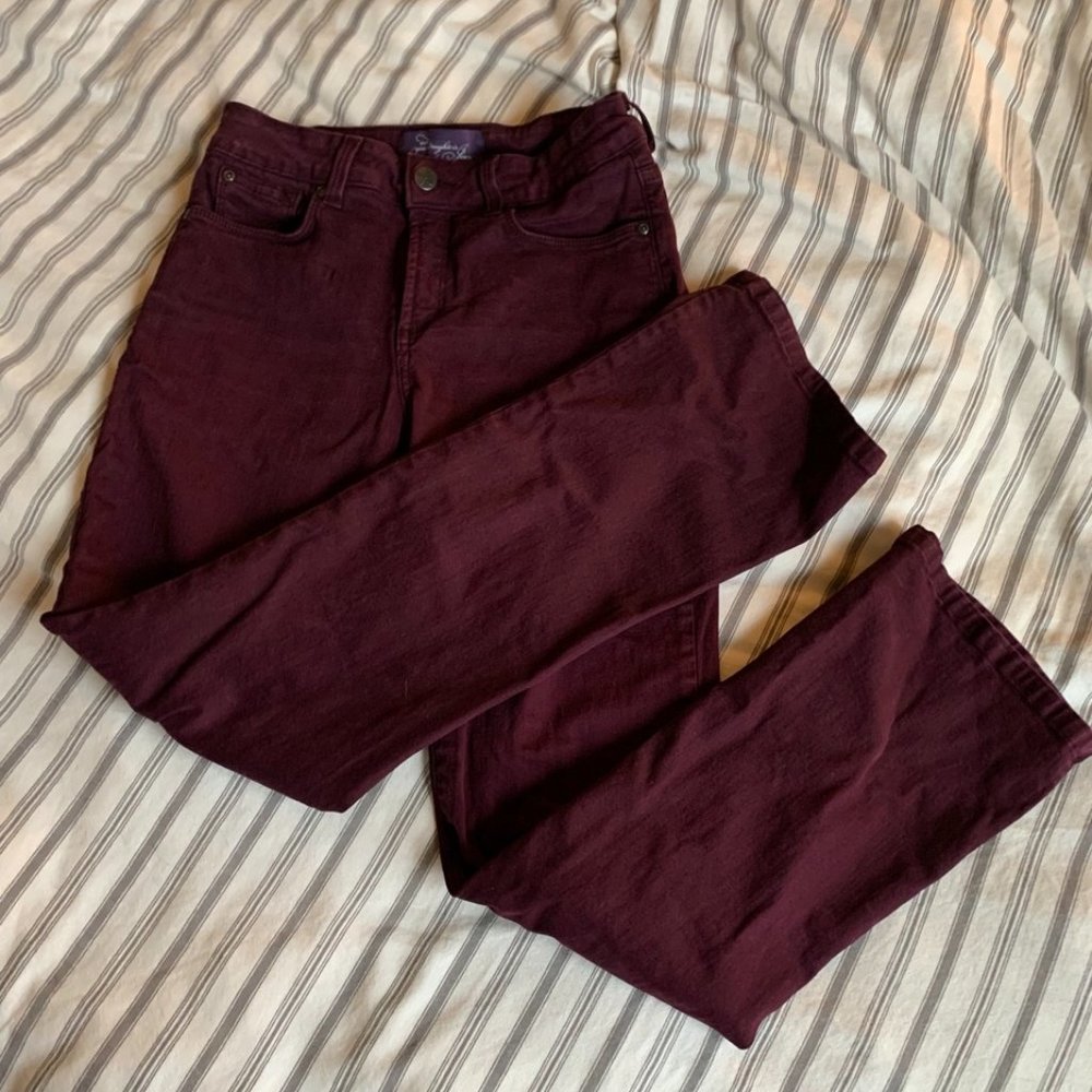 Eggplant stretch jeans, size 4P